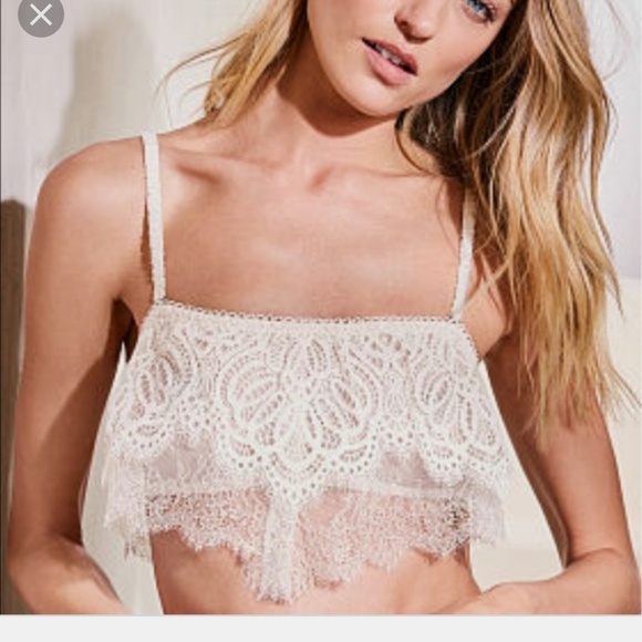 Victoria's Secret Other - Victorias Secret Angel Flounce Lace Top Bralette